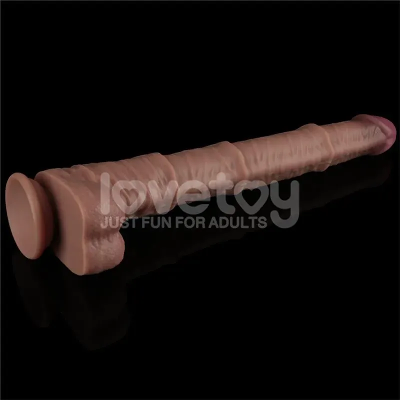LOVETOY Dual Layered Bendable Dildo XXL 16
