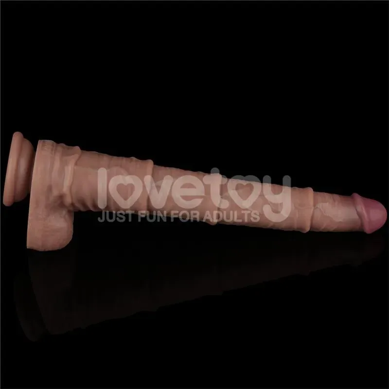 LOVETOY Dual Layered Bendable Dildo XXL 16