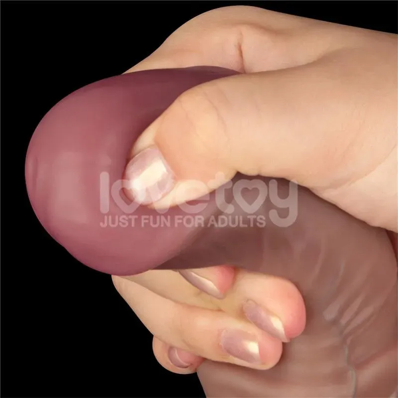 LOVETOY Dual Layered Bendable Dildo XXL 16