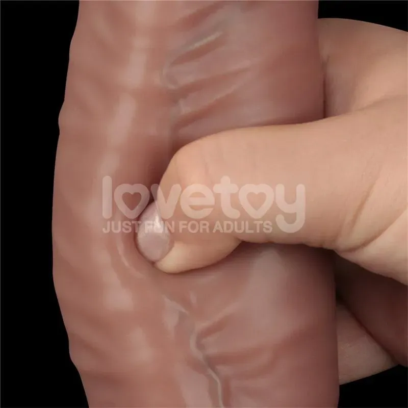 LOVETOY Dual Layered Bendable Dildo XXL 16