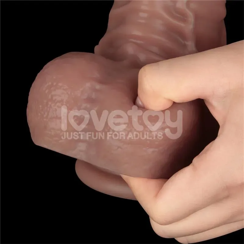 LOVETOY Dual Layered Bendable Dildo XXL 16