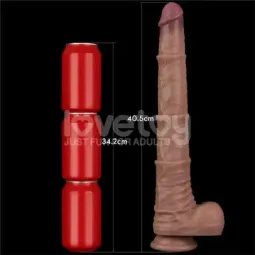 LOVETOY Dual Layered Bendable Dildo XXL 16