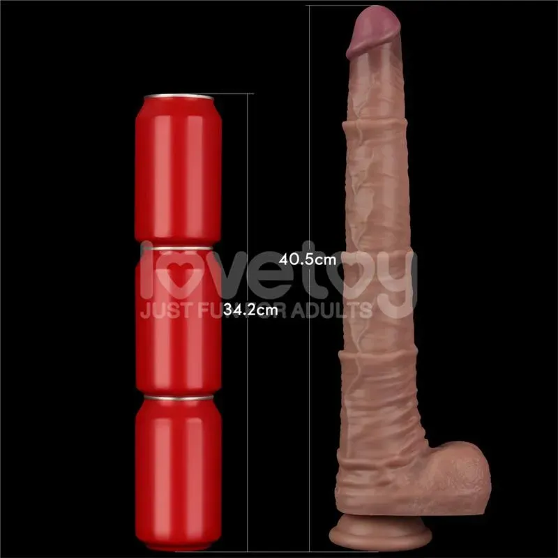 LOVETOY Dual Layered Bendable Dildo XXL 16