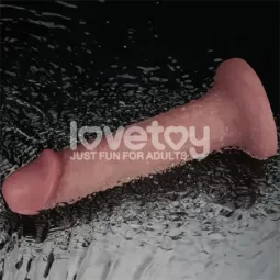 LOVETOY Dual Density вибрирующий дилдо, 20 см
