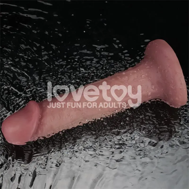 LOVETOY Dual Density vibreeriv dildo, 20 cm