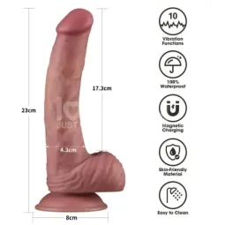 LOVETOY вибрирующий фаллоимитатор, 23 см