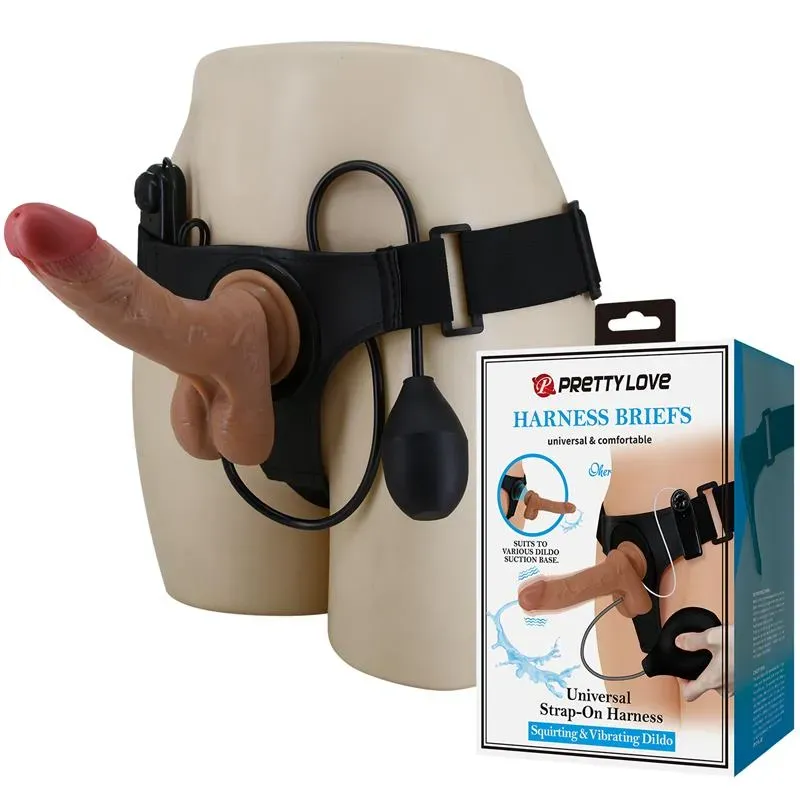 PRETTYLOVE Oher vibreeriv strap-on dildoga