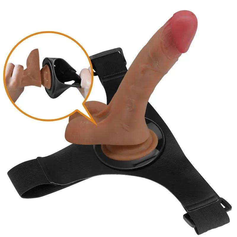 PRETTYLOVE Oher vibreeriv strap-on dildoga