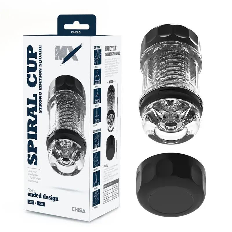 CHISA Spiral Cup Strong Edition Square masturbaator
