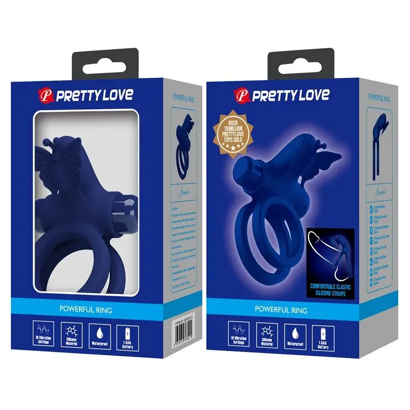 PRETTYLOVE vibreeriv topeltpeeniserõngas