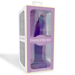 Värvi muutev dildo, lillast roosaks, 21 cm | Noks.ee