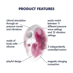 Satisfyer Cloud Dancer kliitorivibraator