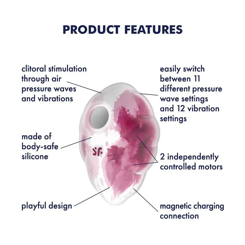Satisfyer Cloud Dancer kliitorivibraator