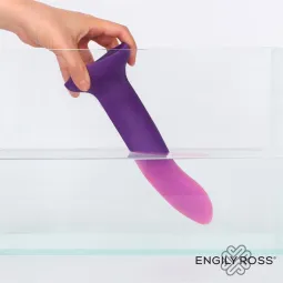 Color-Changing Dildo Purple to Pink Size L 21 cm