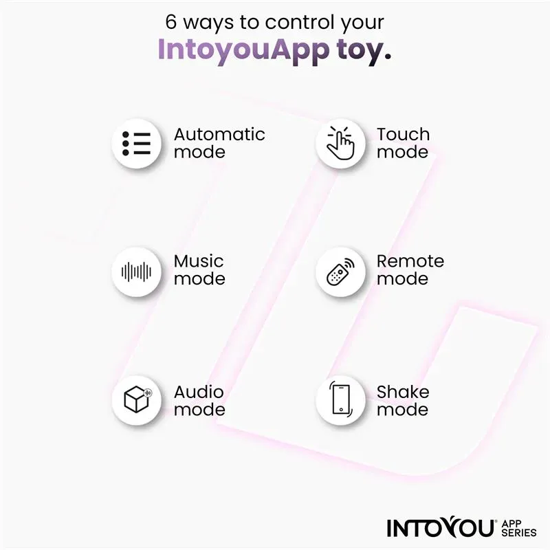 INTOYOU APP SERIES виброяйцо с приложением