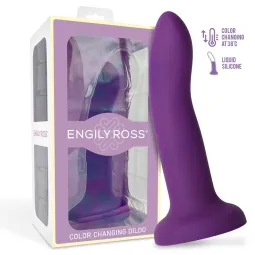 Värvi muutev dildo, lillast roosaks, 17 cm | Noks.ee