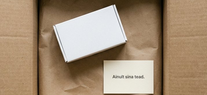 Avatud pakk, sees ainult toode