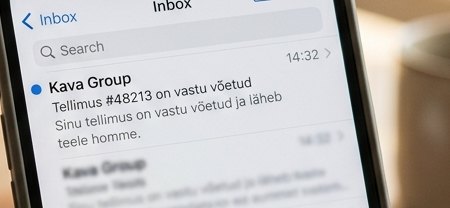 Kinnituskiri saatjalt Kava Group